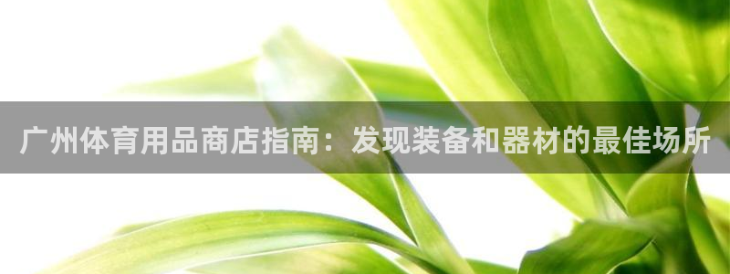 欧陆娱乐不让提现怎么办：广州体育用品商店指南：发现装