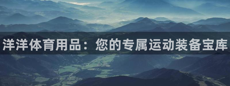 欧陆娱乐注册代理多少钱一年：洋洋体育用品：您的专属运动装备宝